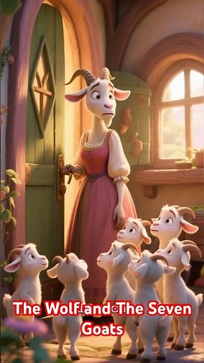 The Wolf and the Seven Little Goats 🐺🐐 | English Moral Stories | Bedtime Stories #viral #animation