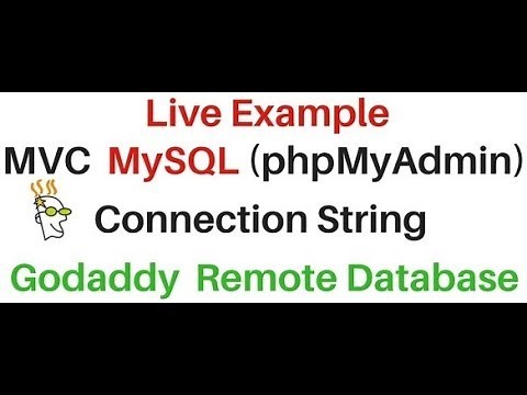 mvc mysql (phpMyAdmin) database Remote connection string asp.net