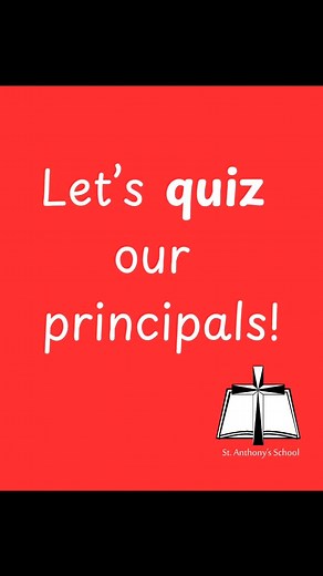 Happy Principal's Day tomorrow, May 1st! | St. Anthony's School