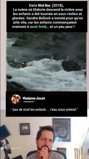 dans bird box La scène où Malorie descend la rivière avec les enfants a été tournée