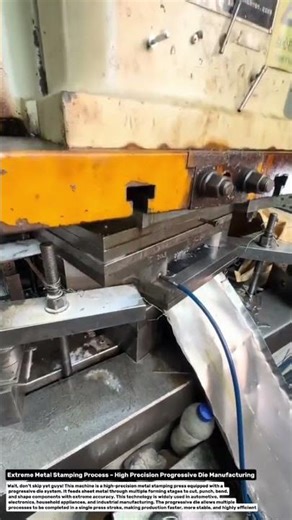 Extreme Metal Stamping Process – High Precision Progressive Die Manufacturing.