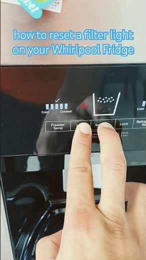 how to reset a filter light on your Whirlpool Fridge #diy #splitunit #diywednesday #diylifehacks