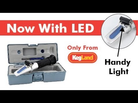 KegLand - LED Refractometer with ATC (Brix and SG)