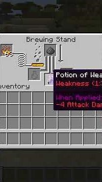 How to make a POTION of WEAKNESS in MINECRAFT 1.19 🤔❗️#shorts
