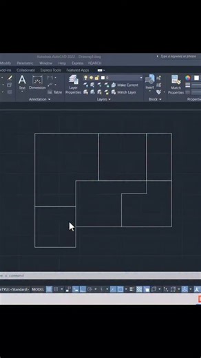 962 reactions · 120 shares | AutoCad Quick Offset of Wall #autocad3d...