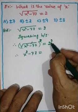 Algebraic Squareroot example#nice#maths #algebra #mathstricks# shorts