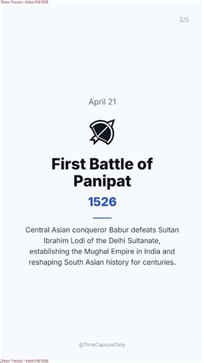 April 21 – Top 5 Historical Events | This Day in History 🌍