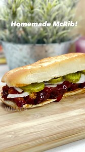 Homemade McRib Sandwich 🤯 We ain’t waiting for Mickey D’s…. Fresh ingredients made with ❤️! #letsgo | Chef Lisa Brooks