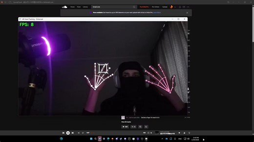 Ar hand tracking. #python