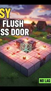 Easiest 2x2 Flush Glass Door in Minecraft! (2026 Tutorial) #shorts #viral #minecraft #trending