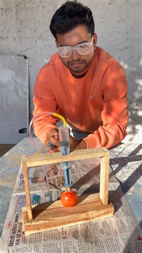 Air pressure cutter machine 🔥 #experiment #crazyfacts #airpressureexperiment