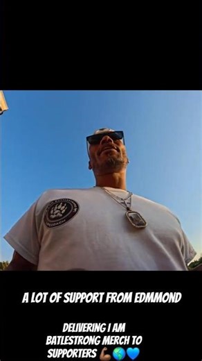 Delivering I Am Batlestrong merch to supporters | Vlog #biker #IAmBattlestrong #fyp #life #MerchDrop