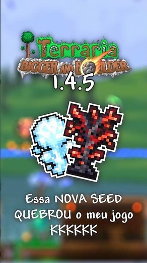 Essa NOVA SEED SECRETA do Terraria 1.4.5 é QUEBRADA KKKKK #terraria #calamity #shorts