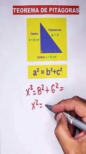 Teorema de PITÁGORAS #matemática #enem #matematicabasica