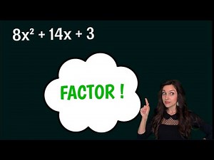 Factoring Trinomials - The AC method with Factoring by grouping, a does not = 1