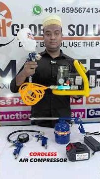 Cordless Air Compressor || Battery 🔋 वाला Air Compressor || Portable Air Compressor #shorts