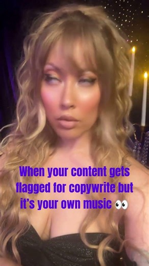 When your content gets flagged for copywrite but it’s your own music 👀