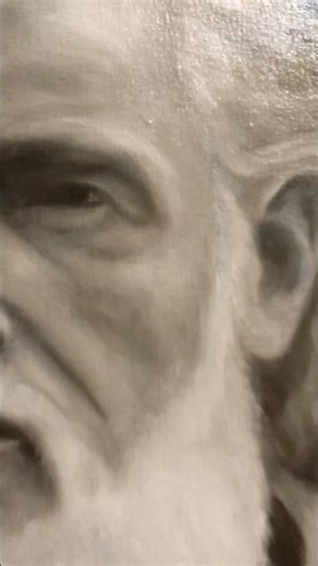 King Solomon, first grisaille layer without details #oilpainting #oilpaintingportrait #grisaille