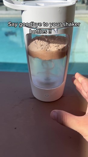Say Goodbye to Shaker Bottles !! #shakerbottle #electricshaker #fitnessroutine #gymlife #whey #proteinshake