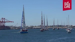 Relive the emotional moment the Clipper Race fleet departed Fremantle Sailing Club in search of the Cruising Yacht Club Of Australia in Sydney as part of Race 4: The ClipperTelemed Tasman Test. | Clipper Round the World Yacht Race