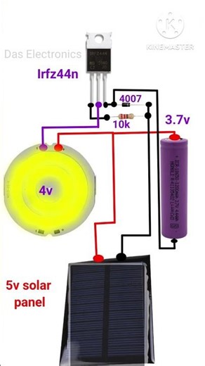 Automatic Solar Light Project #electronicproject #electronic