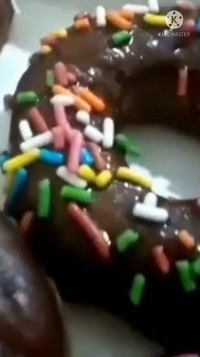 sprinkled donut with chocolate glaze recipe ...full video link in the description