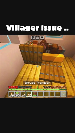 Villager issue 😭🙏 #minecraft #herobrain