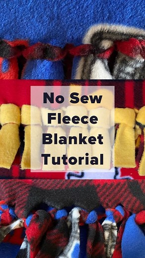 Selene Builds Things • DIY • Design & Build on Instagram: "No Sew Fleece Blanket Tutorial! Here’s 3 different ways to make these easy DIY fleece blankets. They make great Christmas gifts that can be personalized with different fabric patterns. Which knot design do you like best? I’ll definitely be making more of these this year! 🎁 #diygifts #christmasgiftideas #fleeceblanket #diytutorial #easydiycrafts #nosewingrequired"