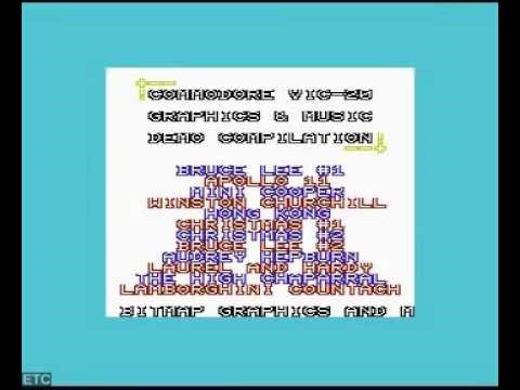 VIC-20 bitmap graphics and music demo compilation 2