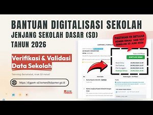 Complete Guide to Verifying Data for the 2026 Elementary School Digitalization Assistance Program