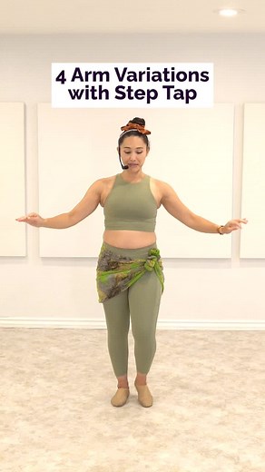 7.1M views · 134K reactions | 4 Arm Variations with Step Tap ➡ YouTube link: https://youtu.be/OT4grbyT7bc ✅ Try a class for free! theinnerdancer.com/try-a-free-class/ #beginningbellydance #samanthakarim #oneminutedrill #bellydancersofinstagram #bellydancelife #onlinebellydancestudio #dancelife #dancetutorial | Samantha Karim | Facebook