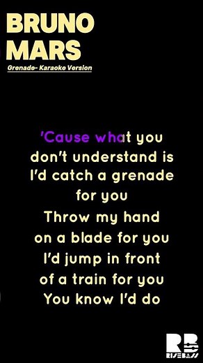 Bruno Mars - Grenade | Karaoke Version