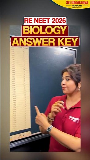 RE NEET 2026 Biology Answer Key 🌿RE NEET Answer Key 2026 | RE NEET Paper Solution 2026 | Must Watch