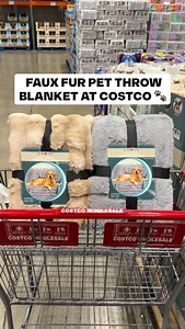 34K views · 99 reactions |  NEW Faux Fur Pet Throw Blanket at Costco! It’s unbelievably soft — like a cloud for your pup! It’s oversized, reversible, and perfect for keeping your furniture fur-free while giving your pet a cozy spot to snuggle. 殺 It’s only $21.99. #Costco #PetLovers | Costco Buys | Facebook
