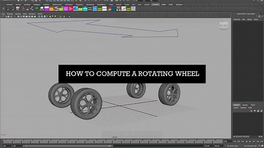 How to Automate a Rotating Wheel in Maya