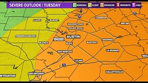 Severe weather threat ends for Central Texas; Wind Advisory begins Wednesday afternoon