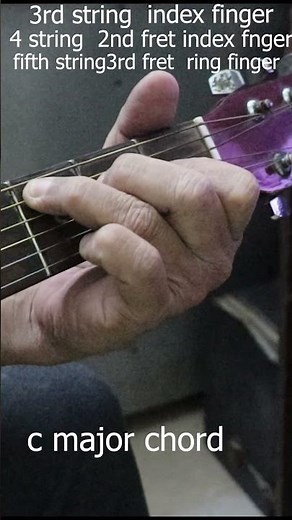 C major chord easy beginner