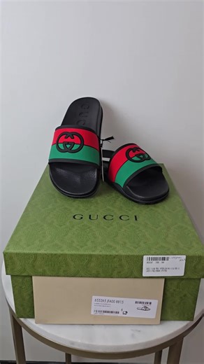 Gucci Men Interlocking G Slides: Stylish Footwear Choice