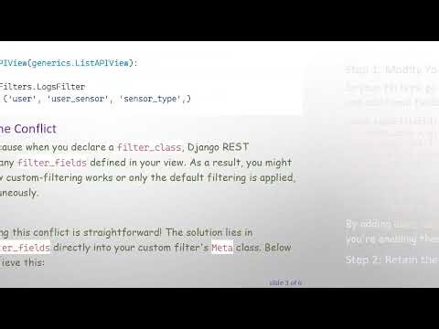 Solving the Django Filters Dilemma: Using Custom Filters and REST Framework Together
