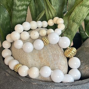 18 karat gold and agate David Yurman necklace