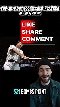 TOP 10 MOST ICONIC MLB PLAYERS AS AT DATE