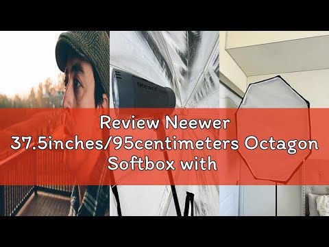 Review Neewer 37.5inches/95centimeters Octagon Softbox with Carrying Bag Compatible with Speedlite,