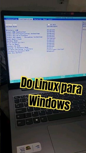 Como Formatar Lenovo com Linux para Windows 10
