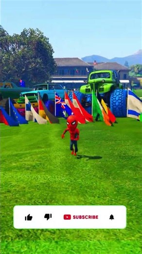 GTA 5 Spiderman swimming me nhane chla gya #gta #gta5 #shorts #shortsfeed #spiderman