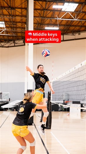 NOEZYBUCKETS | Volleyball on Instagram: "What are middle blocker keys for attacking? 🤔 ☝️ Being open! ☝️ Being fast! ☝️ Hitting high! Team USA also has some keys for where middles can hit when spiking! It’s important to hit angles and aim more for the sideline! 🎯 📩 Comment ‘STUFF’ for a discount code for the @middlebeastacademy ⛽️ powered by @slunksfamily ➡️Tag your middles! #volleyball #middleblocker #girlsvolleyball #boysvolleyball #volleyballplayer volleyballteam volleyballplayers volleyba