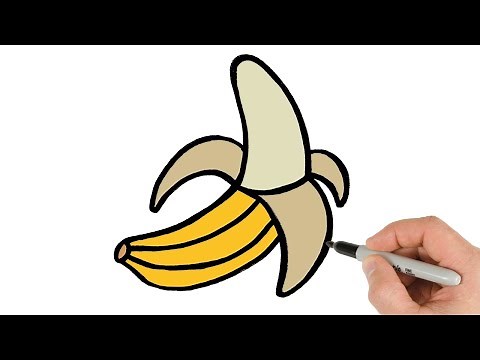 How to Draw a Banana | Easy Step-by-Step Fruit Drawing Tutorial!