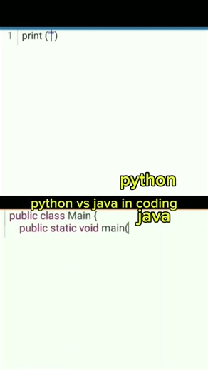 بايثون ضد جافا في كتابة الأكواد python vs java in coding #python #java #godot #programming
