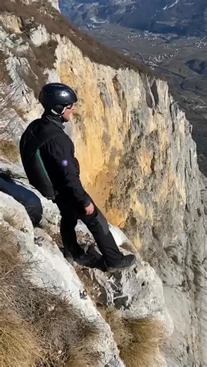 Bear Grylls OBE on Instagram: "This was my first ever big cliff BASE jump and I was more nervous for this than anything I can remember… it’s a cold and visceral fear that is hard to describe - and standing on that edge, it felt like my heart was about to explode. I remember taking a moment and choosing to leave fear behind me. To be calm and to step up and control the jump. I’d trained well and knew what I had to do… it’s just then actually doing it that is hard. But hard is good! What’s taking 