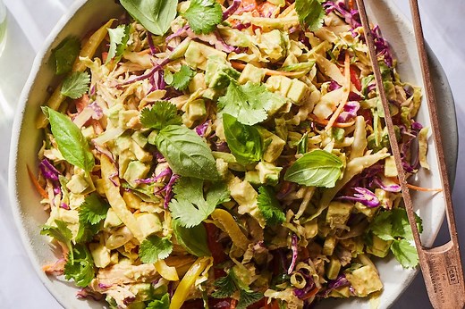 Super Flavorful Asian Chicken Slaw - What's Gaby Cooking