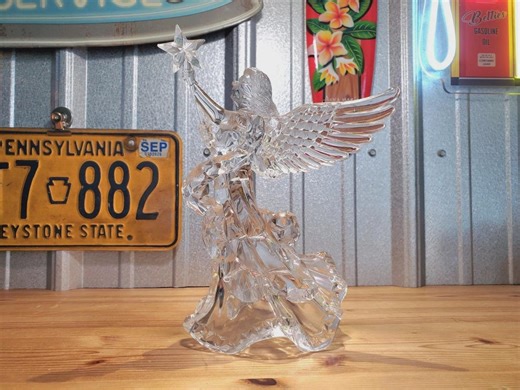 Vintage Clear Acrylic Lucite Angel Christmas Tree Topper With Star - Etsy Australia